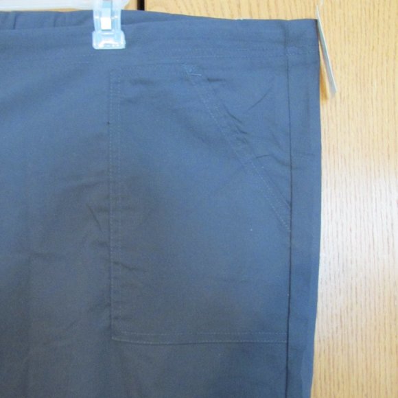 SCRUBSTAR WOMENS SZ 2 X DRAWSTRING PANTS PEWTER STRETCH GRAY MEDICAL DOCTOR NWT - Picture 6 of 13
